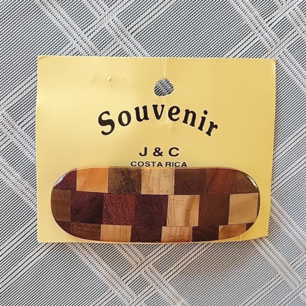 Wood Hair Barrette Costa Rica